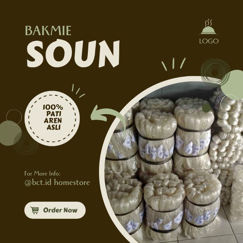 

BAKMIE SOUN MURAH. TANGAN PERTAMA CAP PANDAWA