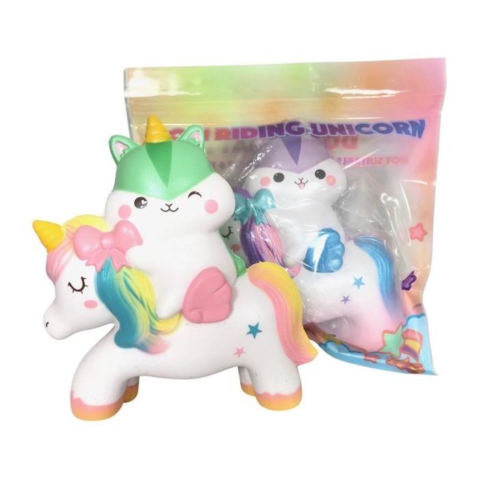 Terlaris Popular Boxes Poli Riding Unicorn Licensed Squishy