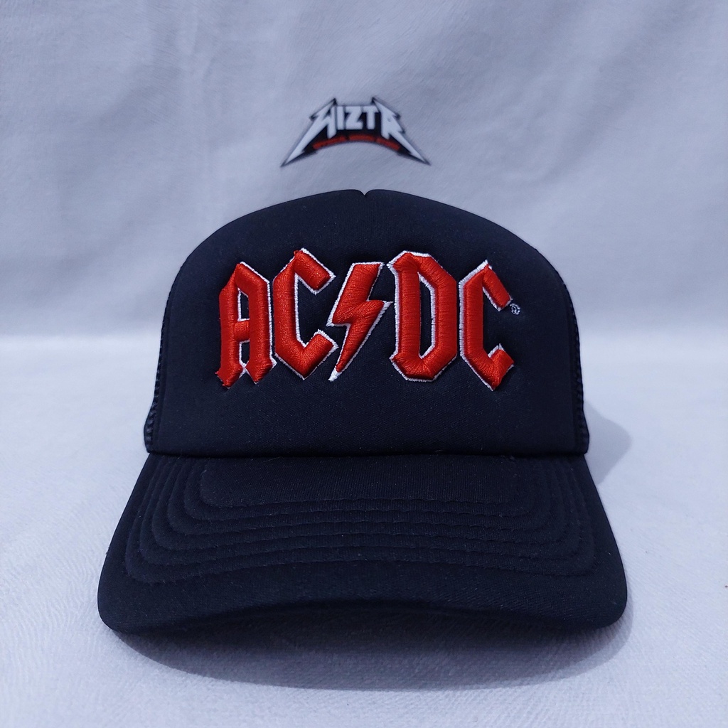 Topi / Trucker Cap Official AC/DC - LOGO RED Original