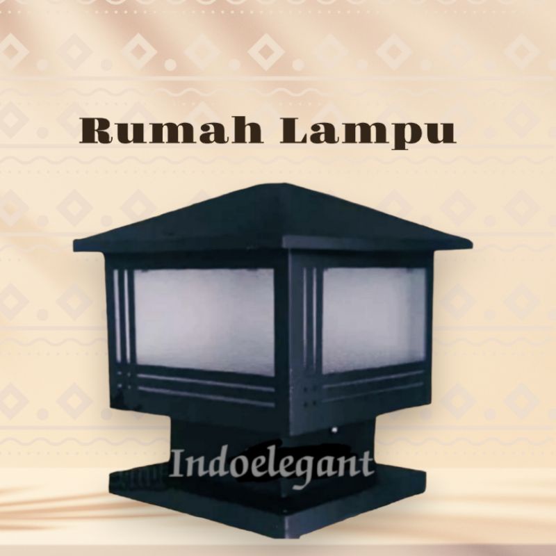 Lampu taman pagar,Dekorasi Taman, rumah lampu minimalis pilar pagar besar, Lampu hias pagar keriling