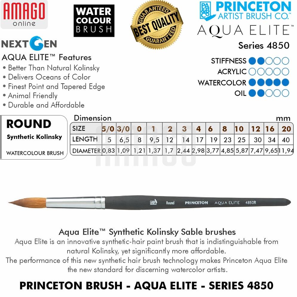 

Instan KUAS - PRINCETON AQUA ELITE BRUSH - ROUND - 4850 SERIES - PILIH UKURAN