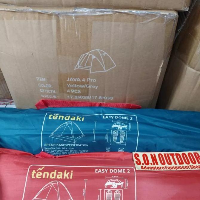 tenda single layer tendaki easy dome easydome 2p dan 4p orang camping