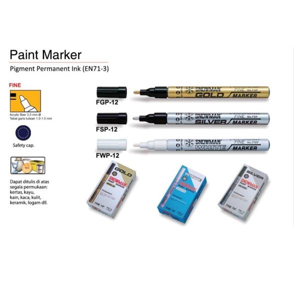 

Promo Spesial✤ Snowman Paint Marker Fine Point 814✫
