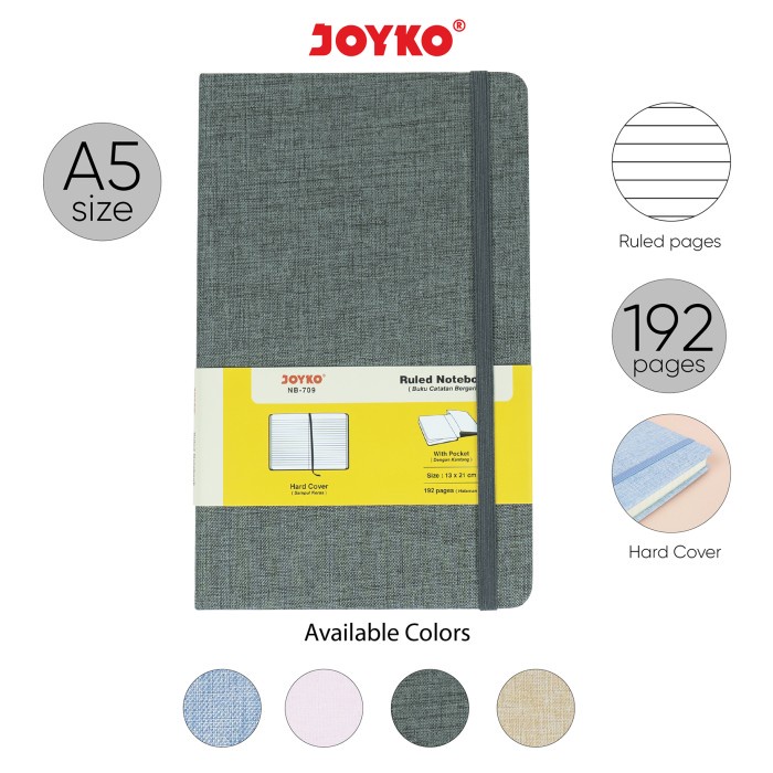 

TERMURAH Notebook Buku Tulis Catatan Diary Agenda Joyko Cloth Kain Hard Cover /BUKU TULIS