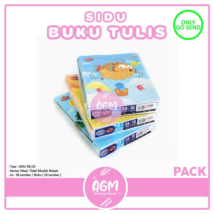 

BAYAR DITEMPAT KHUSUS GOSEND! Buku Tulis SINAR DUNIA / SIDU 10x38 Lembar /BUKU TULIS SEKOLAH/BUKU