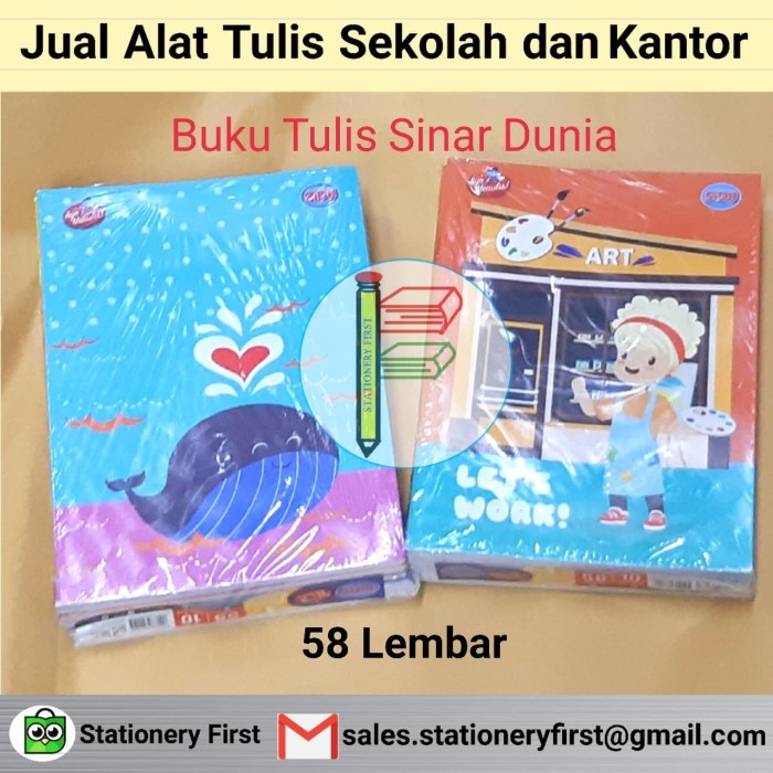 

Sale Buku Tulis Sinar Dunia SIDU 58 Lembar 10 Buku /BUKU TULIS SEKOLAH/BUKU TULIS SIDU/BUKU TULIS