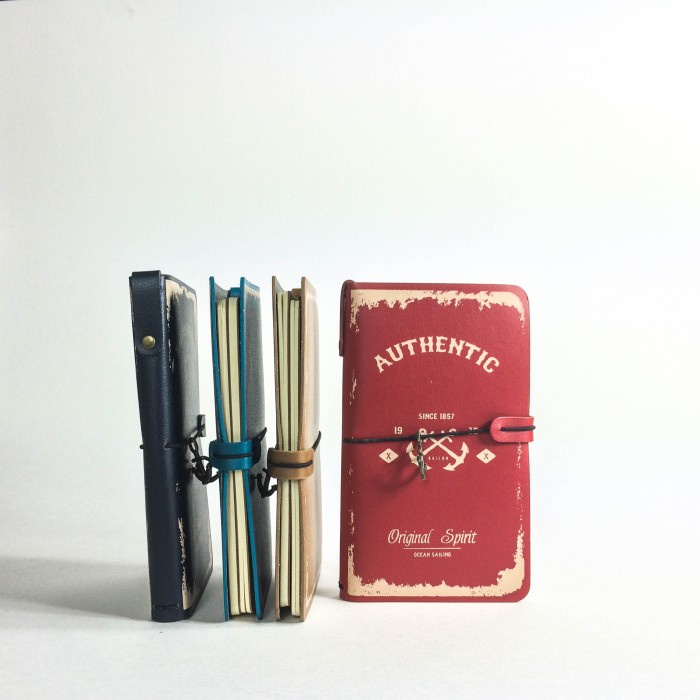 

TERBARU [READY] Leather Bound Travel Journal Planner Diary Harbour Nautical /BUKU TULIS SEKOLAH/BUKU