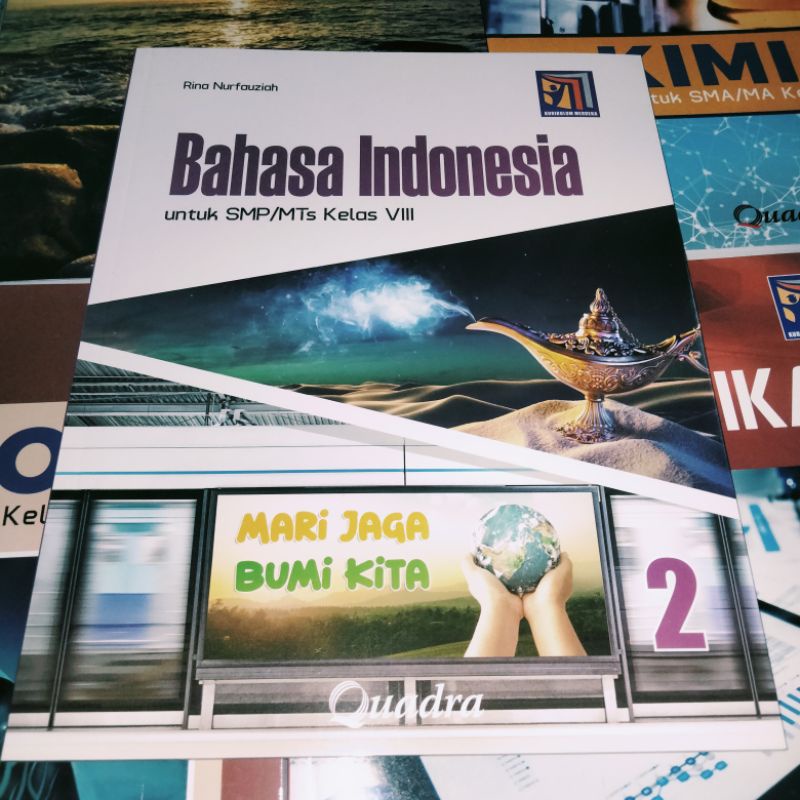 Buku Paket Bahasa Indonesia SMP Quadra Kelas 8 Kurikulum Merdeka