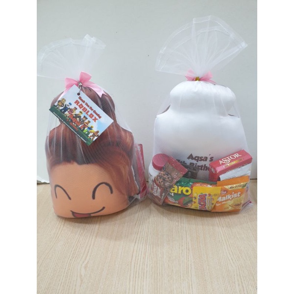 Souvenir bantal snack ulang tahun anak/bantal karakter custom/goodiebag snack ultah anak murah