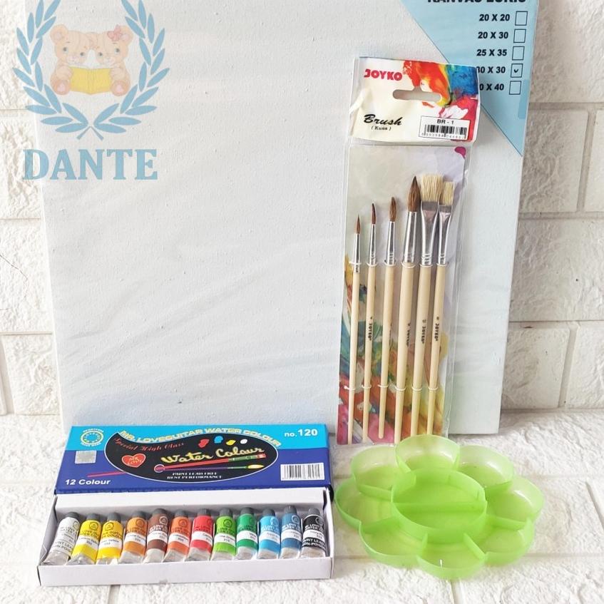 

Promo Minggu Ini♤ PAKET MELUKIS SET Kanvas 30X30 Kuas Palet FPG