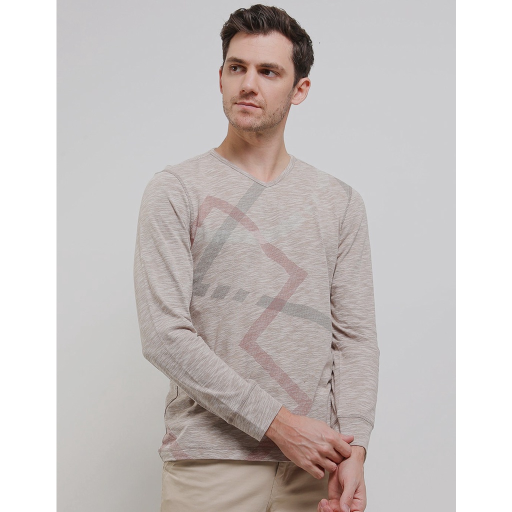 Watchout Kaos Lengan Panjang Pria Print Stripe 117965044