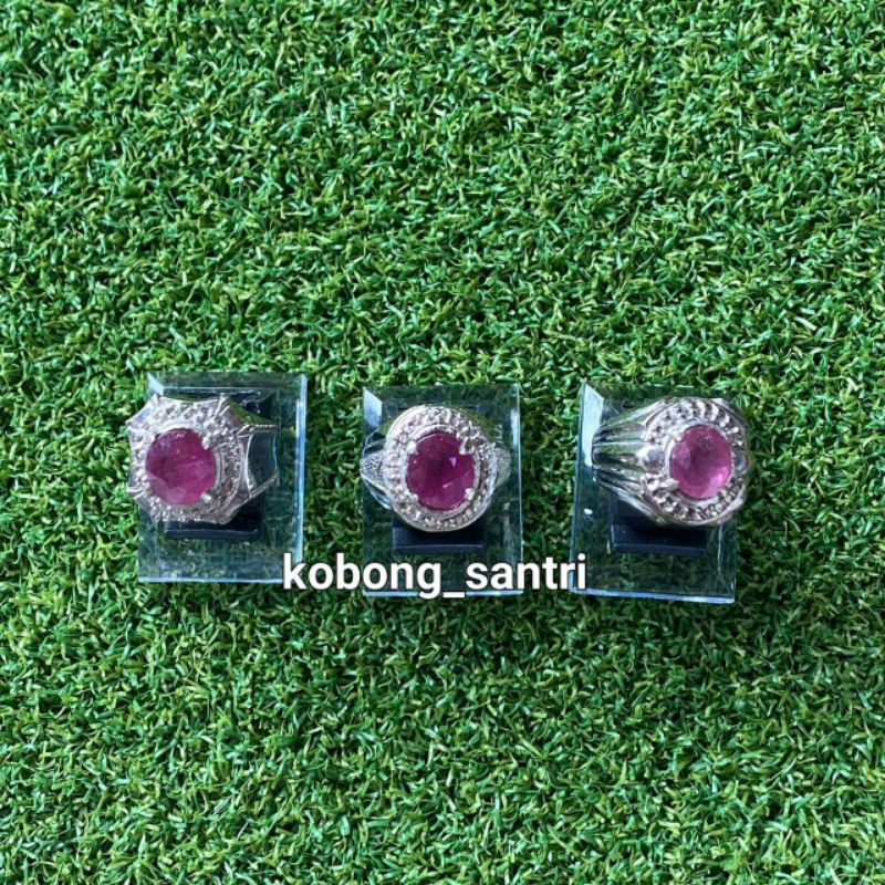 cincin batu akik Ruby Burma cutting (N)