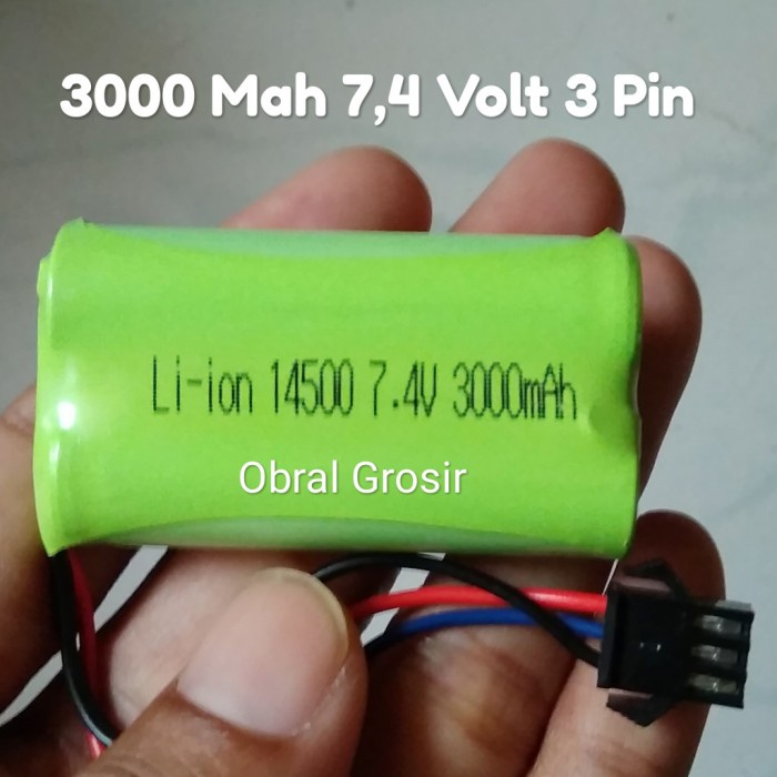 Charger Mobil Fast Charging Batre Mobil RC 7 4 7 4 Volt Baterai Li Ion lithium Remot 3 pin model ter