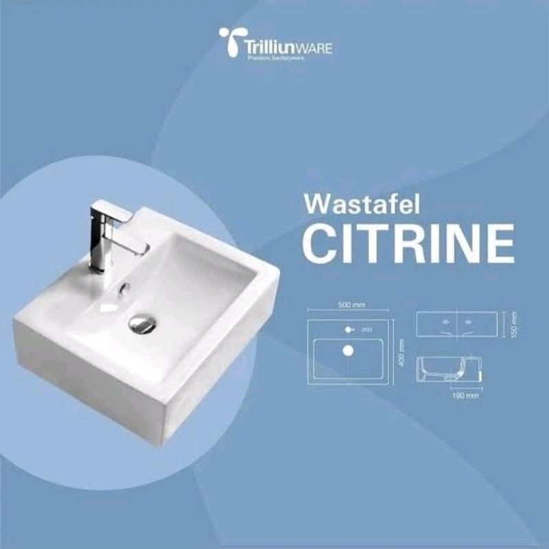 Wastafel Meja Trilliunware Citrine
