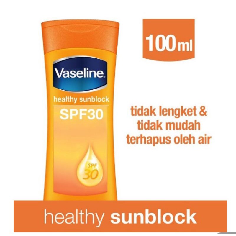 (Desty Shop)Vaseline Healthy Sunblock Body Lotion SPF 30 100 ml