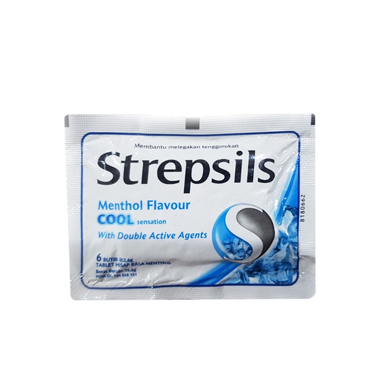 

Strepsil Lozenges Cool Permen Pelega Tenggorokan 8 butir
