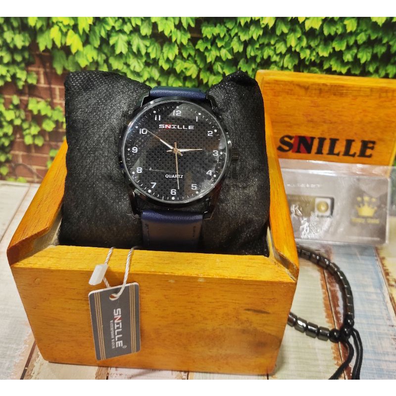 JAM TANGAN PRIA SNILLE  KULIT 1022G