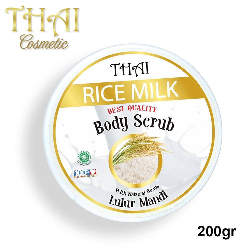 

10.10 Terlaris Thai Rice Milk Body Scrub 200gr- Susu Beras