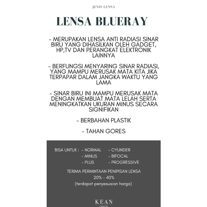 KD-12 FRAME KACAMATA LENSA ANTI RADIASI SINAR BIRU BLUE RAY ANAK-ANAK