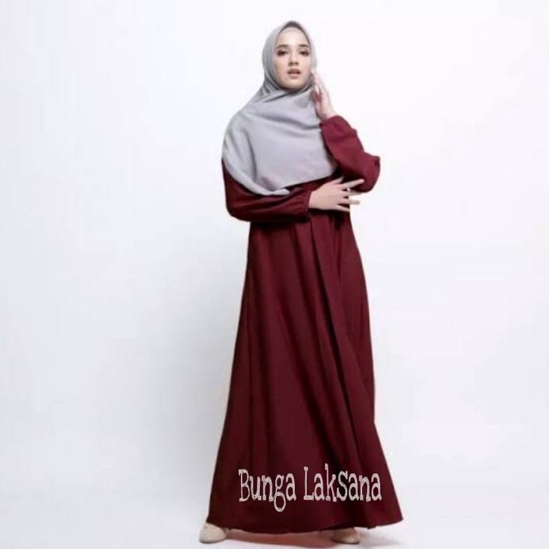 (BAYAR DITEMPAT) gamis abaya tangan kerut karet abaya ,,