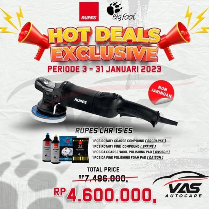 %%%%] RUPES BIGFOOT LHR 15ES 15 ES MARK 1 DUAL ACTION POLISHER DA