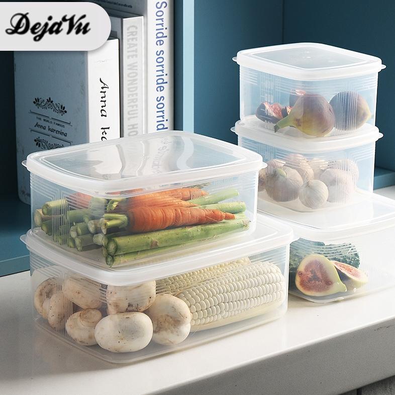 Dejavu Food Container Kulkas Toples Plastik Tempat Makanan Kotak Kecil Storage Kontainer Box Toples 