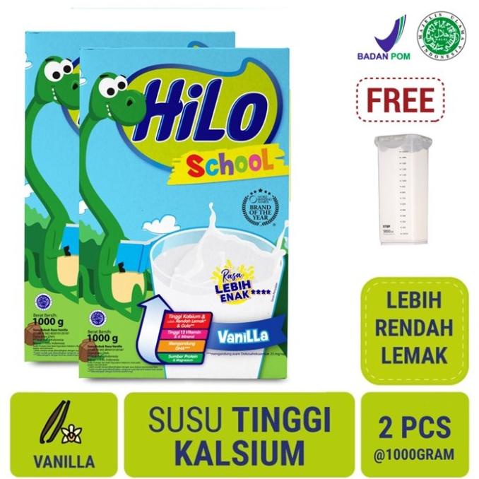 

GRATIS Toples - Twin Pack HiLo School Vanilla 1000 gram (2 pcs) ---NEW---