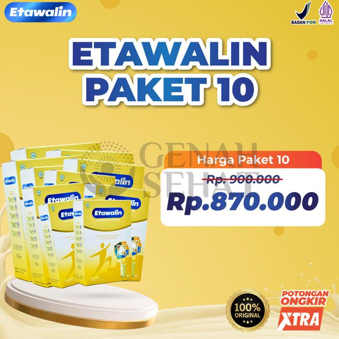 

ETAWALIN Susu Kambing Etawa Solusi Nyeri Sendi dan Tulang Paket 10 Box ---NEW---