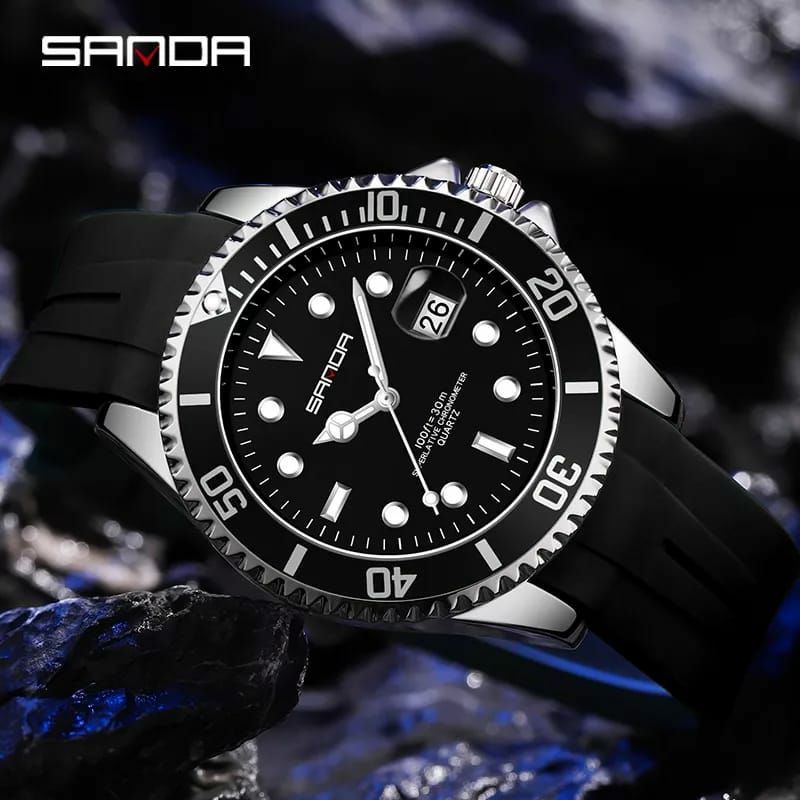 Jam Tangan Sanda Mariner Jam Tangan Pria Rubber Bahan Halus Class High Premium Super