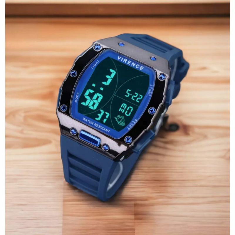 New Sale!!! Jam Tangan Virence Rubber Digital Tahan Air Pria Kasual Bisa Bayar Ditempat