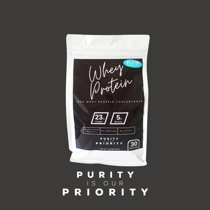 

Whey Protein Plain Unflavored High Protein [No Additives, No Fillers] ---NEW---