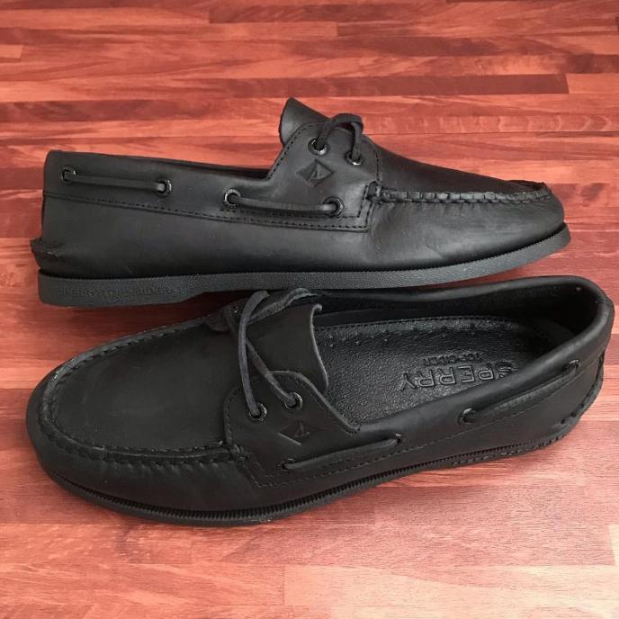 Sperry Top Sider Authentic Original All Black