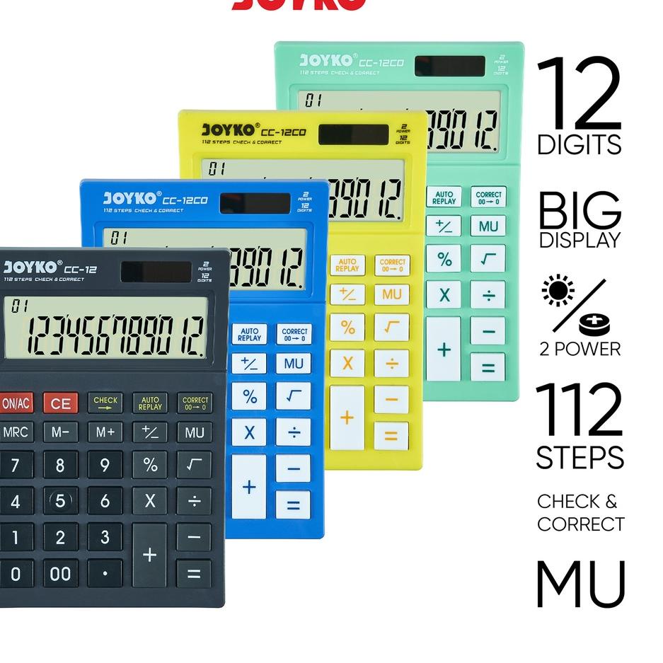 

Bring it Now11.11 Calculator Kalkulator Joyko CC-12 12 Digits Check Correct S0R