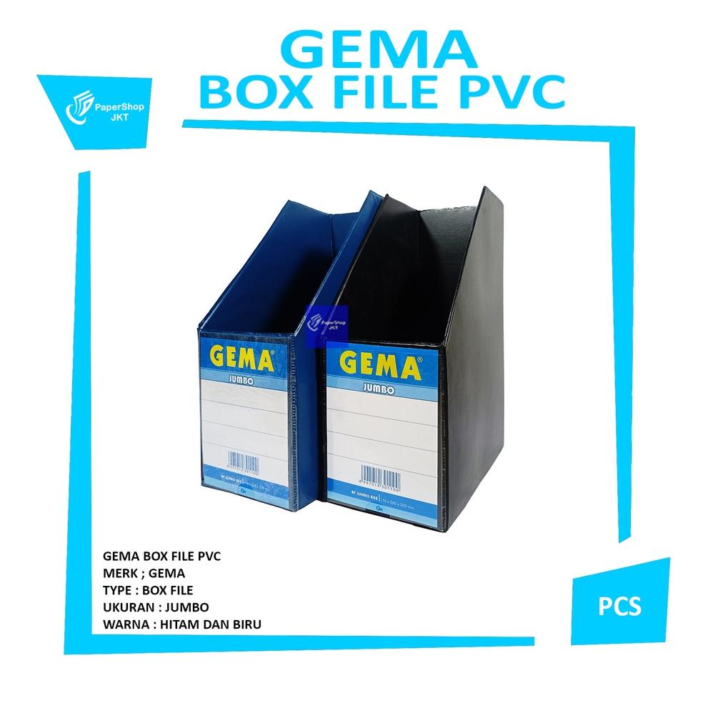 

1.1 HARGA GROSIR GEMA - Box File FOLIO PVC JUMBO Hitam - Biru - Pcs