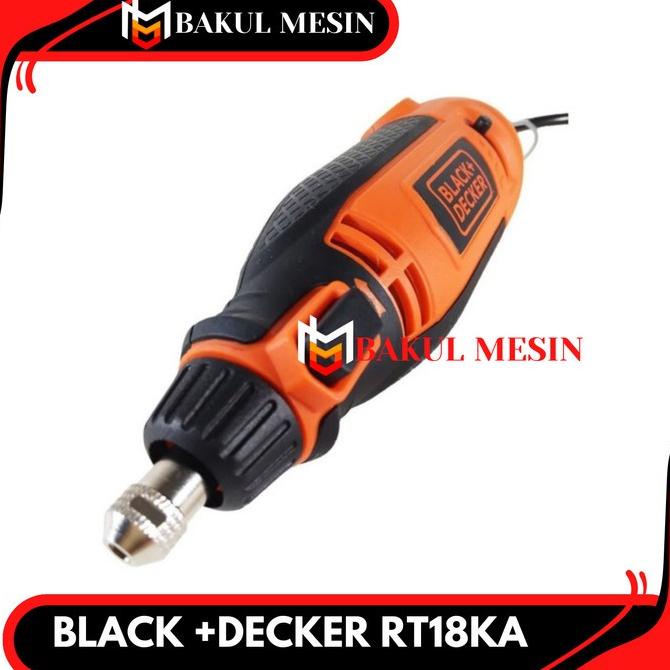 RT18KA Mini Die Grinder Rotary Tool Black Decker