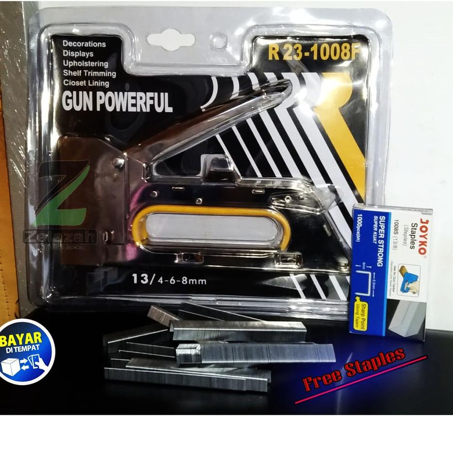 

gbnf -0 STEPLES TEMBAK GUN TACKER BONUS ISI JOYKO (1000PCS) 825➤