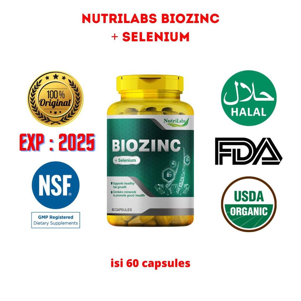 Cuci Gudang Nutrilabs Biozinc + Selenium Isi 60 Capsules Original 100%