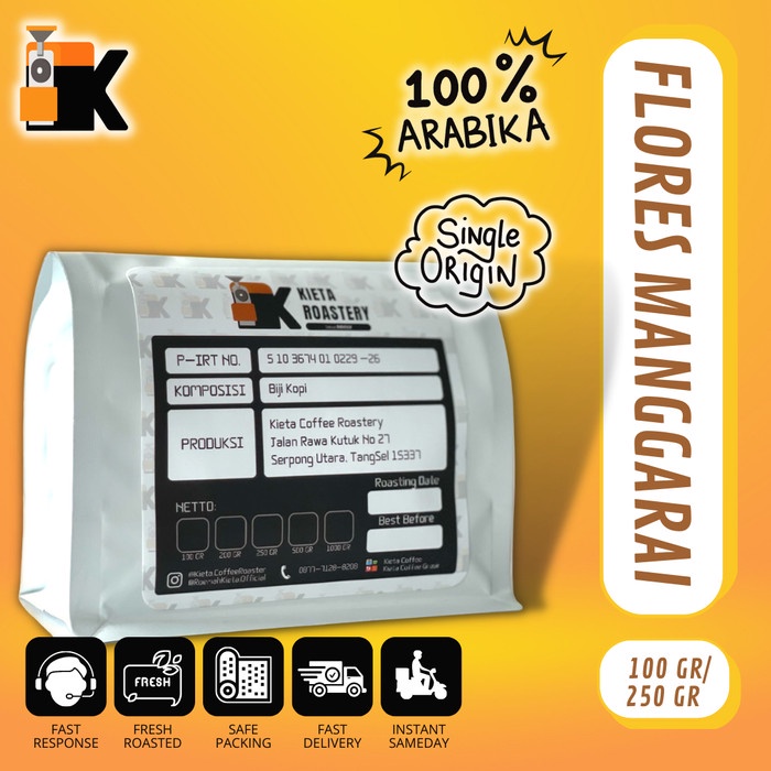 

TERMURAH Kopi Arabika Flores Manggarai Premium 250gr (biji/bubuk) /KOPI EUBE/KOPI KAPAL