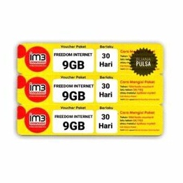 INDOSAT DATA FREEDOM INTERNET 9GB JABODETABEK - SUKABUMI