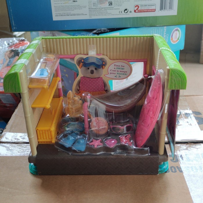 Must Have Miniatur Figure Lil Woodzeez Playset Nursery Flower Shop Like Sylvania Terbaru