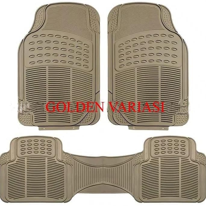 Karpet Karet Cream 3 Potong Mobil New Ertiga 2014
