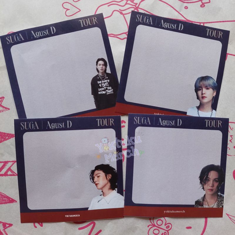 

Notepad Agustd Tour (Memopad kertas memo note)