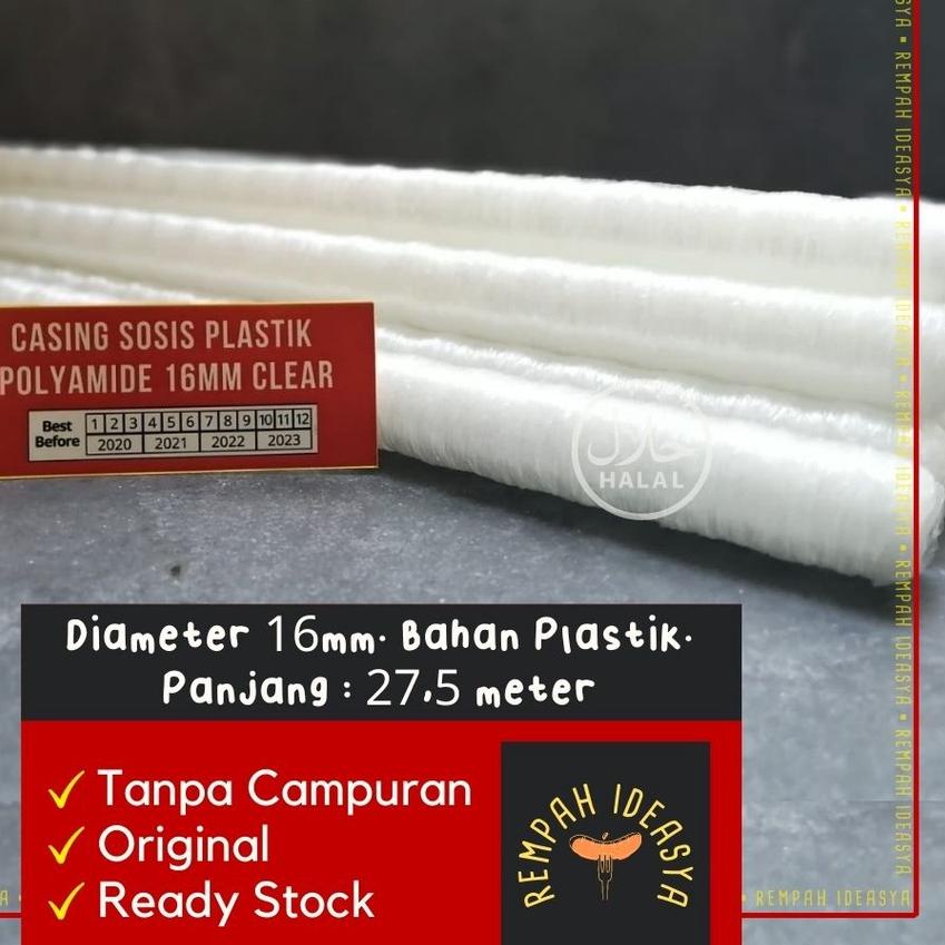 

Promo | KF7 | SIAP KIRIM 16mm Casing / Selongsong Sosis Plastik Polyamide Halal Food Grade Clear