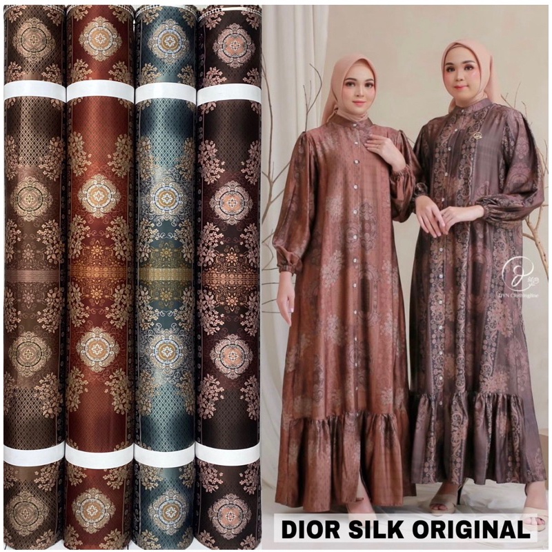 Kain Dr Silk Motif Mallika harga persetengah meter