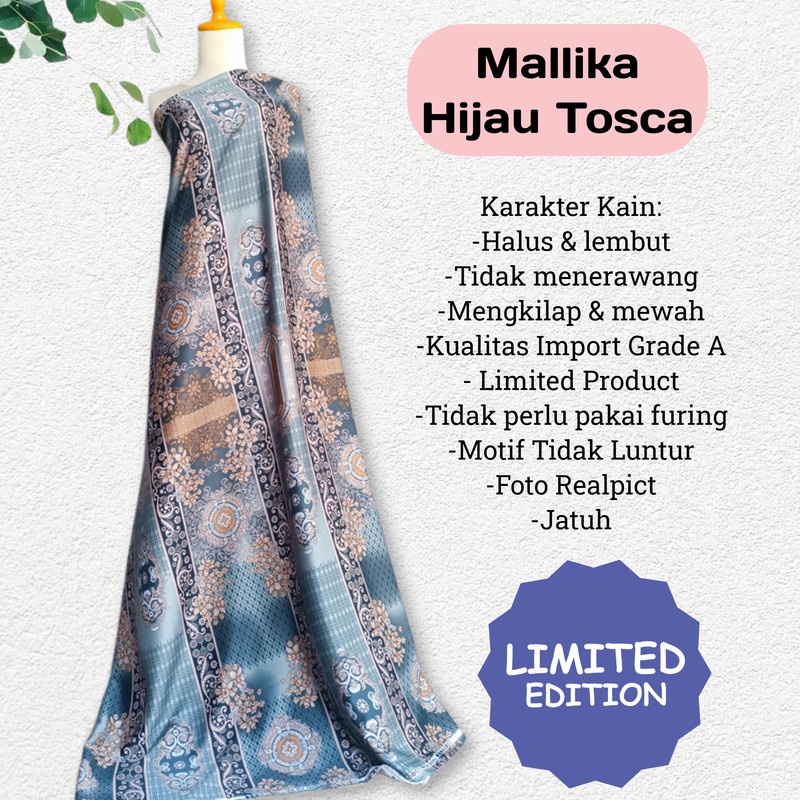 Kain Dr Silk Motif Mallika harga persetengah meter