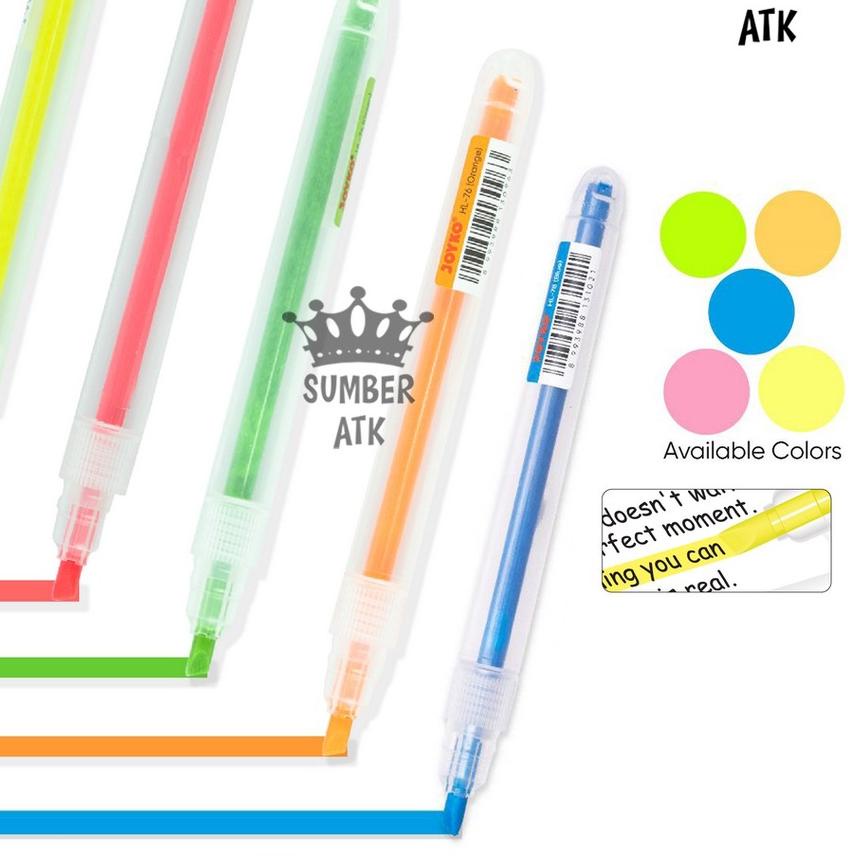 

6.6 Sale | TD4 | Highlighter Penanda Berwarna Joyko HL-73 ~ 78