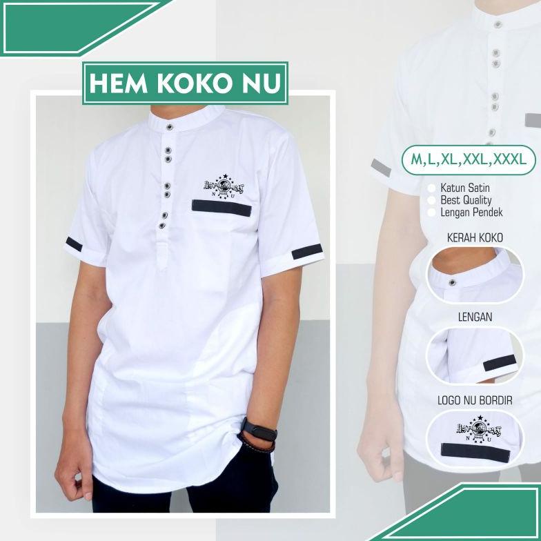 Special Koko NU Exclusive Hem Koko NU Nahdlatul Ulama Qurta NU Koko Qurta NU Koko Lengan Pendek Koko