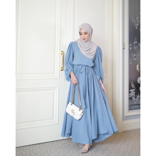 INAYAH DRESS MUSLIMAH GAMIS PESTA TERBARU 2023/DRESS POLOS MAYUNG VIRAL KEKINIAN/FASHION MUSLIM WANITA TERLARIS/FAR MOSLEMSTORE