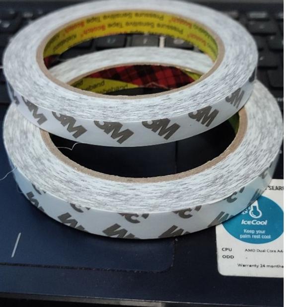 

4)P3AI-A dabel tip tipis 3m 9075i 12mm x 20mtr 3M Double Tape 915♕