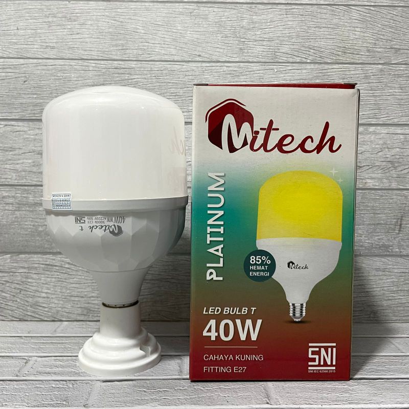 MITECH PLATINUM LAMPU LED T BULB 40W CAPSULE SNI BERGARANSI 1 TAHUN